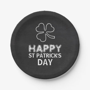 Assiettes En Carton Shamrock de tableau, St Patrick's Day Party