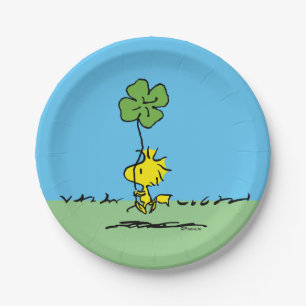 Assiettes En Carton Shamrock de transport de bois