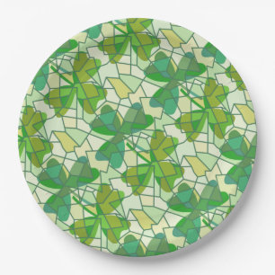 Assiettes En Carton Shamrocks fragmentés
