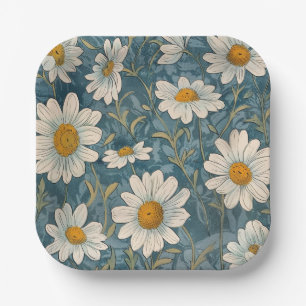 Assiettes En Carton Shasta Daisy