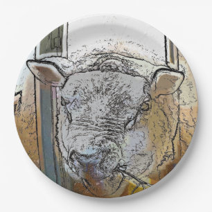 ASSIETTES EN CARTON SHEEP