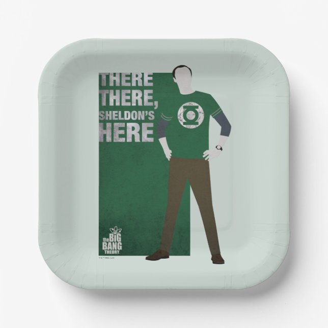 Assiettes En Carton Sheldon est ici (Recto)