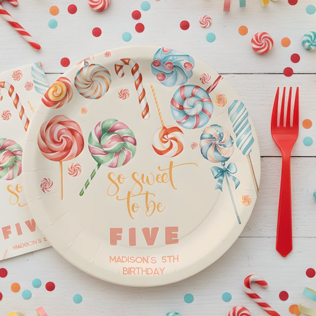 Assiettes En Carton Si doux pour être anniversaire de enfant (Créateur téléchargé)