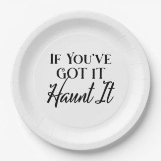 Assiettes En Carton Si vous l'avez, hantez-le | Fantôme d'Halloween