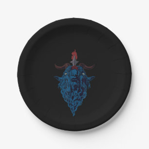 Assiettes En Carton Sigil Of Baphomet Goat Of Mendes Satan Dark Goth