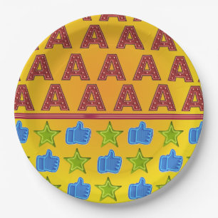 Assiettes En Carton Signes du cool Neon