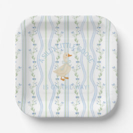 Assiettes En Carton Silly Little Goose Baby Shower 