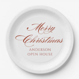 Assiettes En Carton Simple Moderne Joyeux Noël