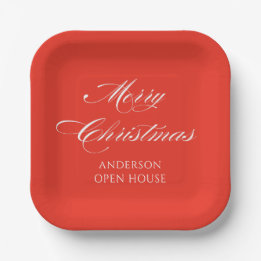 Assiettes En Carton Simple Moderne Joyeux Noël