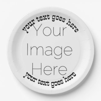 Assiettes En Carton simple photo personnalisée cowboy personnalisé Pap