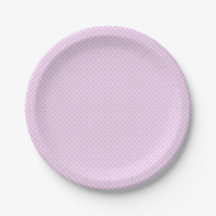 Assiettes En Carton Simple Pink Poka Dot Girl