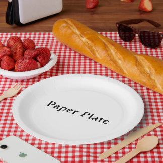 Assiettes En Carton  Simple Professionnel Affaires 9" Rond 