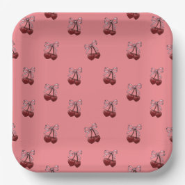 Assiettes En Carton Simplement des cerises !