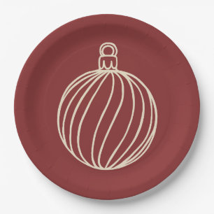 Assiettes En Carton Simply Christmas Collection - Bauble