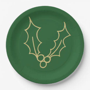 Assiettes En Carton Simply Christmas Collection - Holly