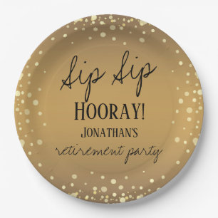 Assiettes En Carton Sip Sip Hooray Félicitations Retraite
