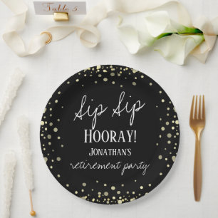 Assiettes En Carton Sip Sip Hooray Félicitations Retraite