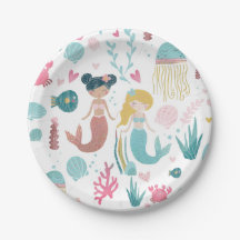 Sirène / Plaques de fête / Fille Fête