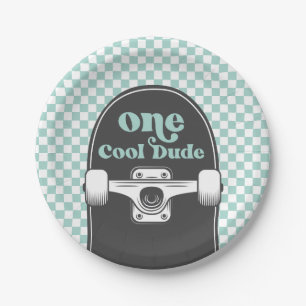 Assiettes En Carton Skateboard Un Cool Dude Plaques Papier Anniversair