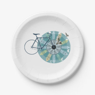 Assiettes En Carton Skyline d'Amsterdam