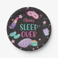 Sleepover fête noire rose violet d'interpolation p