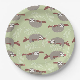 Assiettes En Carton Sloth
