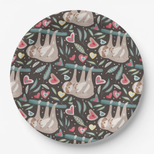 Assiettes En Carton Sloth