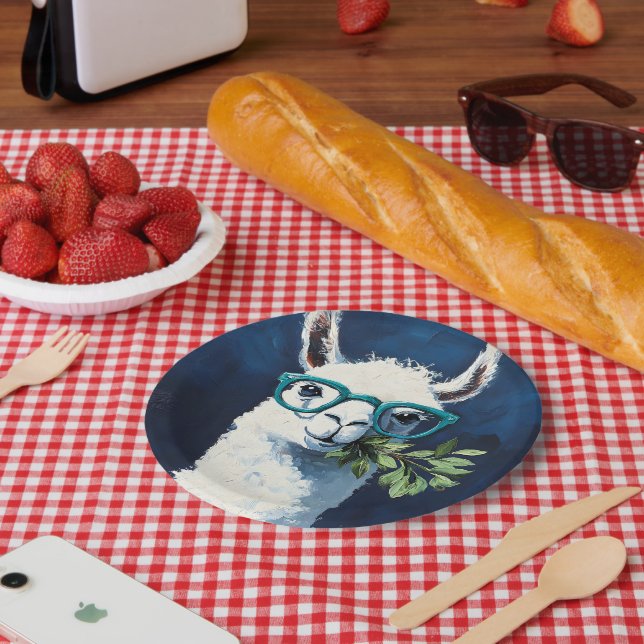 Assiettes En Carton Smarty Llama Chic (Pique-nique)