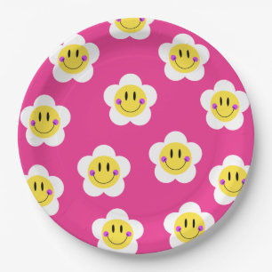 Assiettes En Carton Smiley lumineux