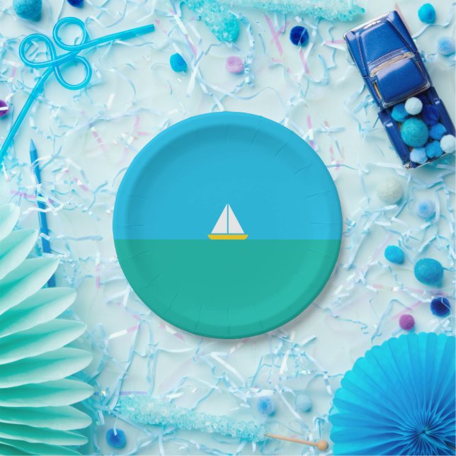 Assiettes En Carton Smooth Sailin Party Plates (Fête)