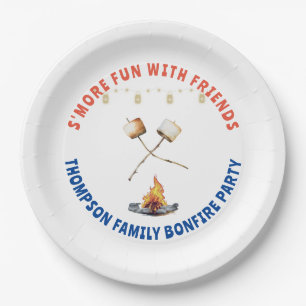 Assiettes En Carton S'mores Fun Bonfire Jardin Cookout Friendsgiving