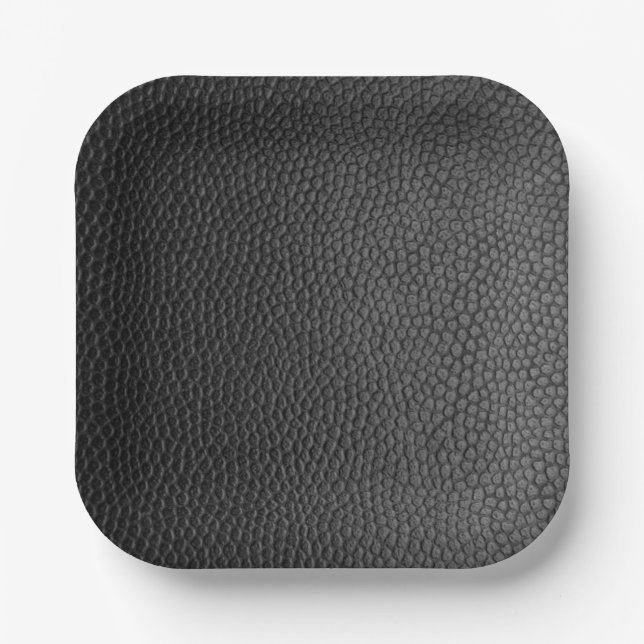 Assiettes En Carton Snakeskin noir (Recto)