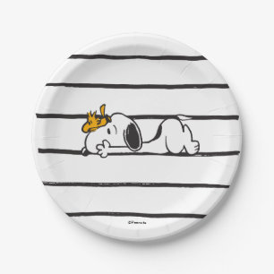Assiettes En Carton Snoopy & Woodstock Smile Giggle Laugh