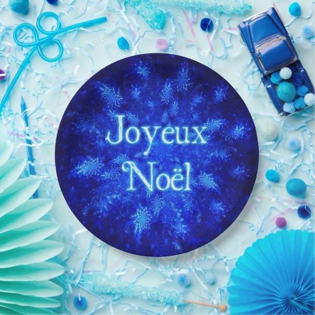 Assiettes En Carton Snowburst - Joyeux Noё l (Fête)