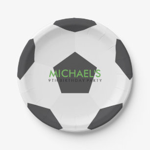 Assiettes En Carton Soccer Thème Anniversaire