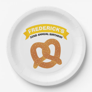 Assiettes En Carton Soft Pretzel