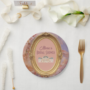 Assiettes En Carton Soft Renaissance Rococo Fête des mariées esthétiqu