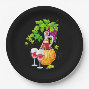 Assiettes En Carton Soirée aux vins fins
