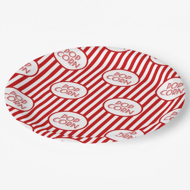 Assiettes En Carton Soirée cinéma (Angle)
