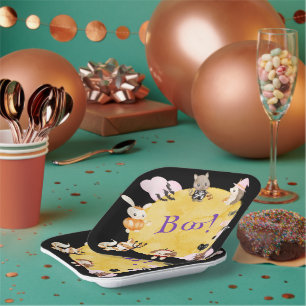 Assiettes En Carton Soirée costumée pour enfants d'Halloween