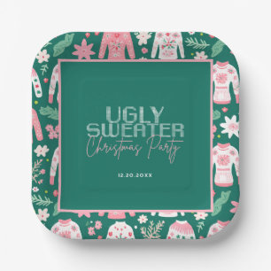 Assiettes En Carton Soirée de Noël mignonne et douce