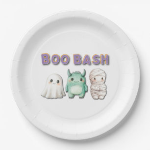 Assiettes En Carton Soirée d'Halloween en costume mignon