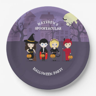 Assiettes En Carton Soirée éffrayante Halloween