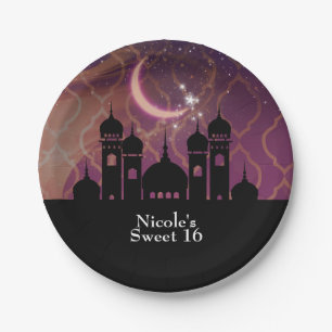 Assiettes En Carton Soirée marocaine du Moyen-Orient des Nuits arabes