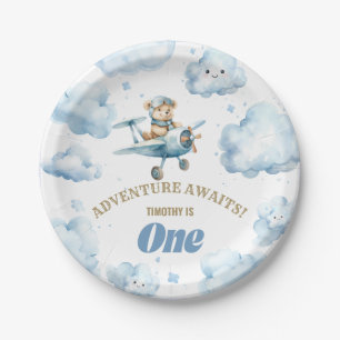 Assiettes En Carton Soirée Skyward de l'ours : Plaque Papier d'anniver