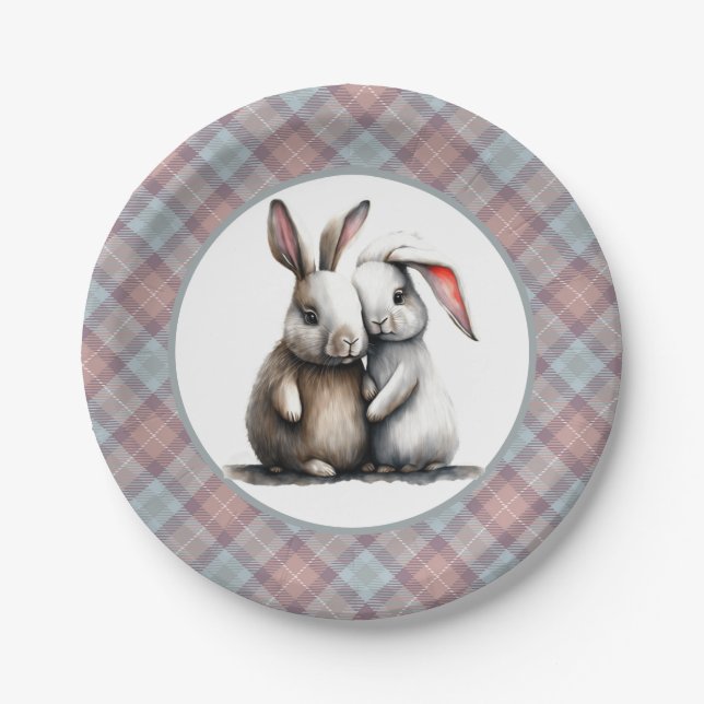 Assiettes En Carton Sois Mon Petit Lapin (Devant)