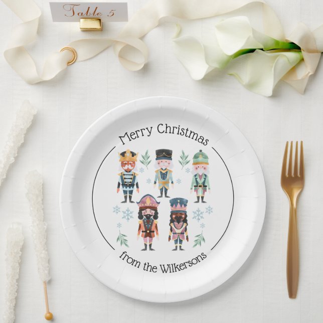 Assiettes En Carton Soldats du Jouet de Noël (Mariage)