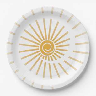 Assiettes En Carton Soleil 1