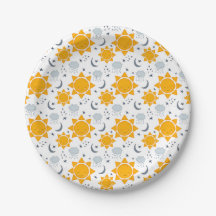 Soleils, lunes et nuages de Kawaii