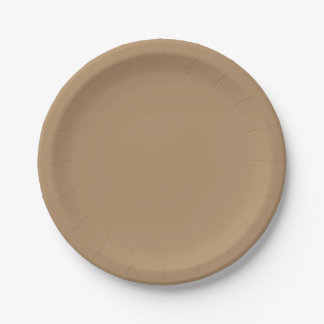 Assiettes En Carton Solide Classique Doux Tan